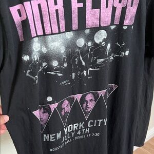 Pink Floyd Black and Pink short Sleeve Tee